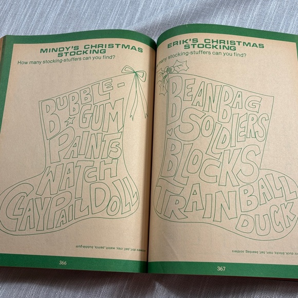 Vintage Moby Books "The Great Christmas Fun Book" 1979. Gen X Activity Book - Picture 7 of 9